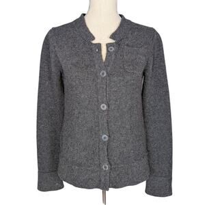 'S Max Mara Wool Cardigan Gray Medium